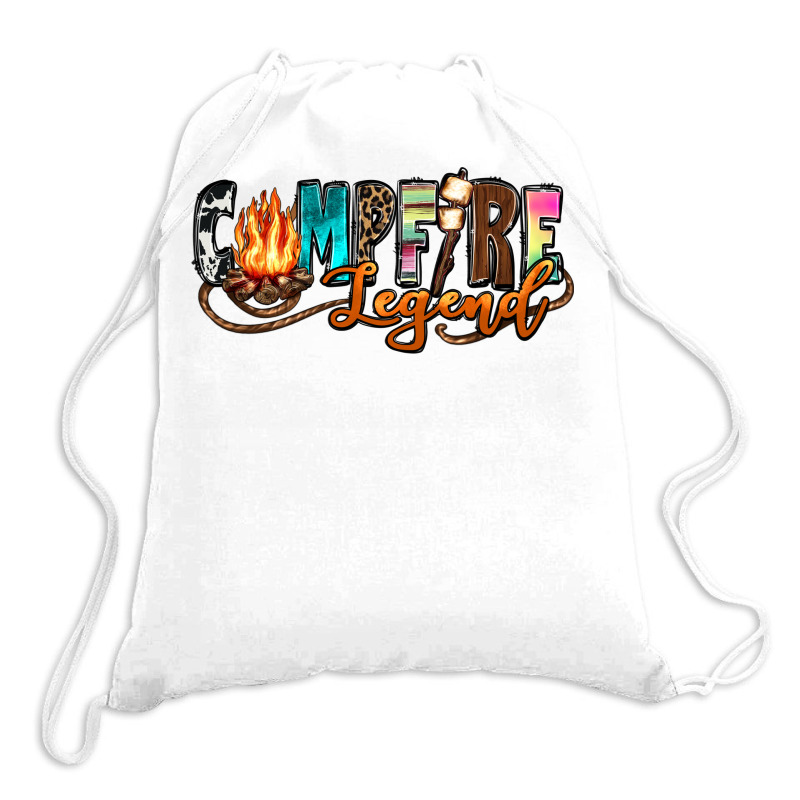 Campfire Legend Drawstring Bags | Artistshot