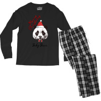 Merry Christmas Baby Bear Men's Long Sleeve Pajama Set | Artistshot