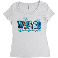 Winter Vibes Women's Triblend Scoop T-shirt | Artistshot