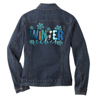 Winter Vibes Ladies Denim Jacket | Artistshot