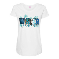 Winter Vibes Maternity Scoop Neck T-shirt | Artistshot