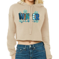 Winter Vibes Cropped Hoodie | Artistshot