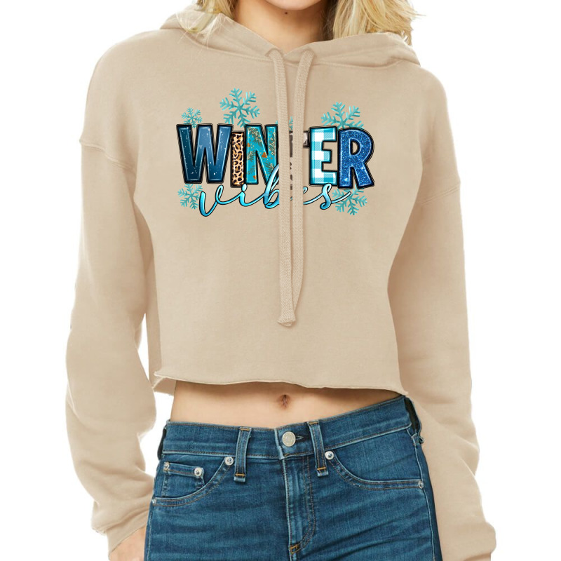 Winter Vibes Cropped Hoodie by Neo Western | Artistshot