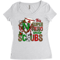 This Super Hero Wear Scrubs Christmas Women's Triblend Scoop T-shirt | Artistshot