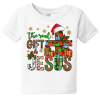 The Real Gift Is Jesus Christmas Baby Tee | Artistshot