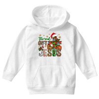 The Real Gift Is Jesus Christmas Youth Hoodie | Artistshot