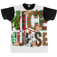 Nice Nurse Christmas Graphic T-shirt | Artistshot