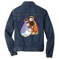 Holy Night Jesus Birth Men Denim Jacket | Artistshot