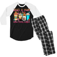 Just A Mom Who Loves Coffee Men's 3/4 Sleeve Pajama Set | Artistshot