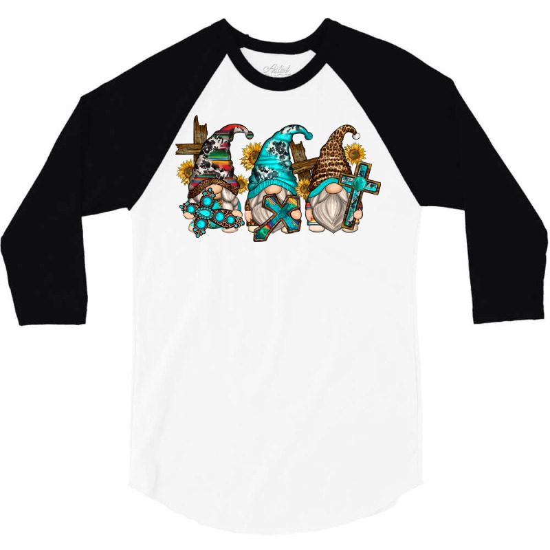 Western Cross Gnomes 3/4 Sleeve Shirt | Artistshot