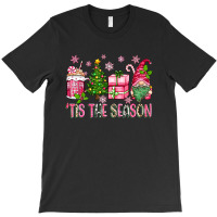 Pink Christmas 'tis The Season Gnome T-shirt | Artistshot