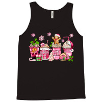 Pink Christmas Coffee Cups Tank Top | Artistshot