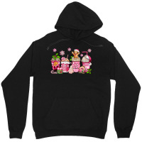 Pink Christmas Coffee Cups Unisex Hoodie | Artistshot