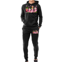 Pink Christmas Coffee Cups Hoodie & Jogger Set | Artistshot