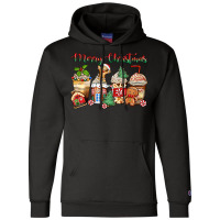 Merry Christmas Gingerbread Coffee Cups Champion Hoodie | Artistshot