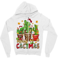 Christmas Cactus Merry Cactmas Zipper Hoodie | Artistshot