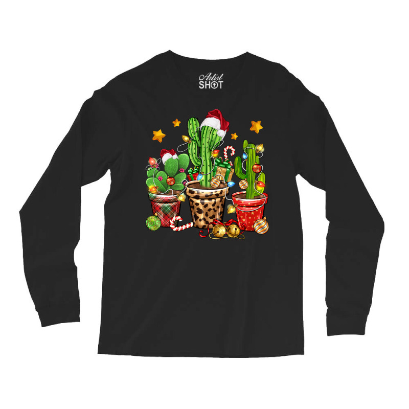 Christmas Cactus Long Sleeve Shirts | Artistshot