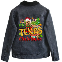 Merry Texas Christmas Unisex Sherpa-lined Denim Jacket | Artistshot