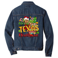 Merry Texas Christmas Men Denim Jacket | Artistshot