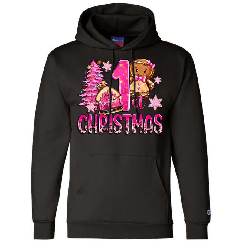 1st Christmas Gingerbread Girl Champion Hoodie | Artistshot