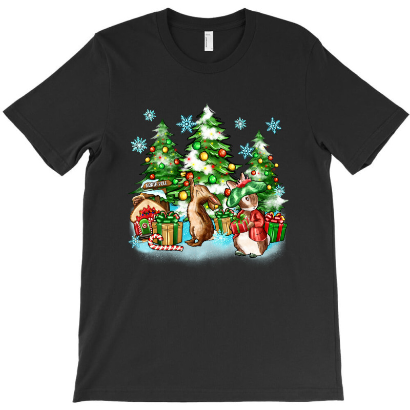 Christmas Rabbits T-shirt | Artistshot