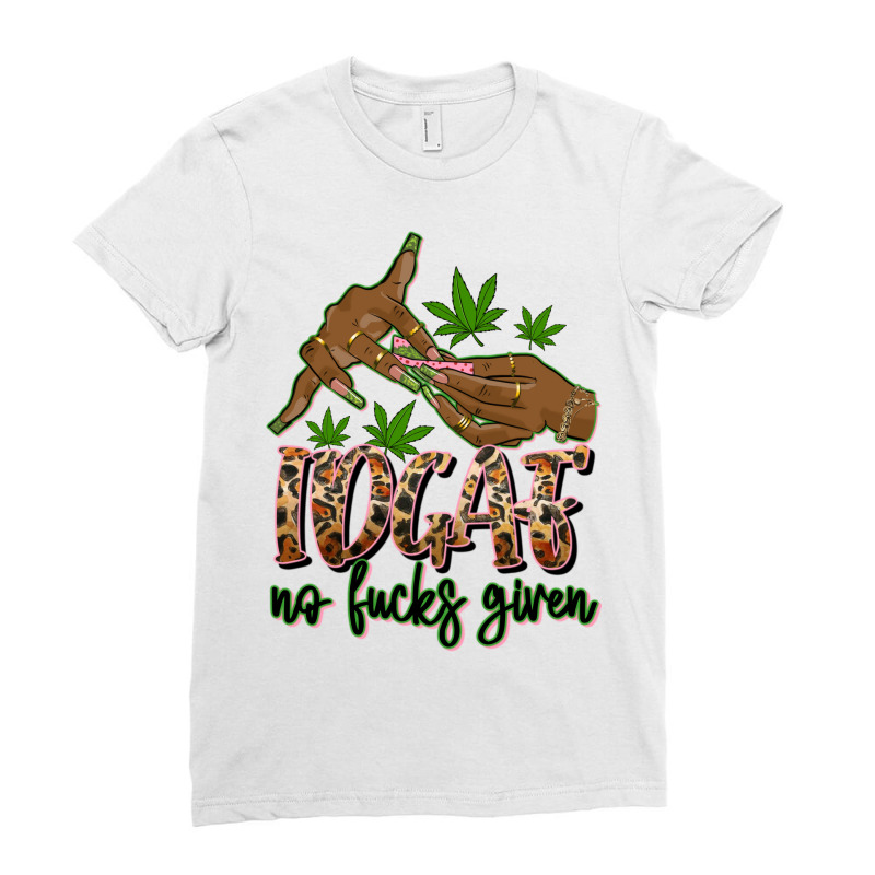 Idgaf No Fucks Given Ladies Fitted T-Shirt by afrowomandigitalshop@gmail.com | Artistshot