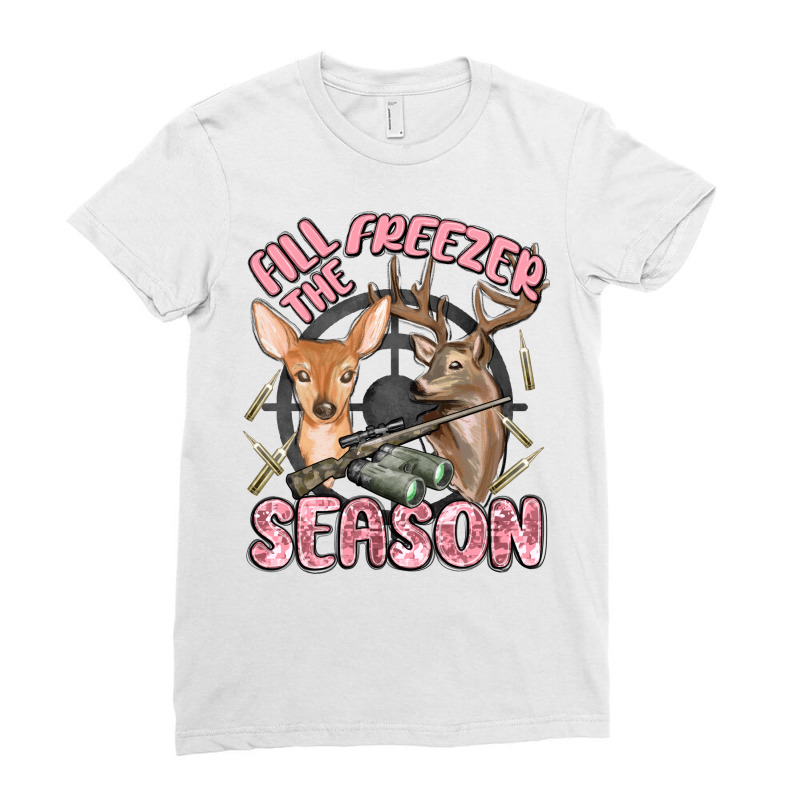 Fill The Freezer Season Ladies Fitted T-Shirt by MaliasSmallBusiness | Artistshot