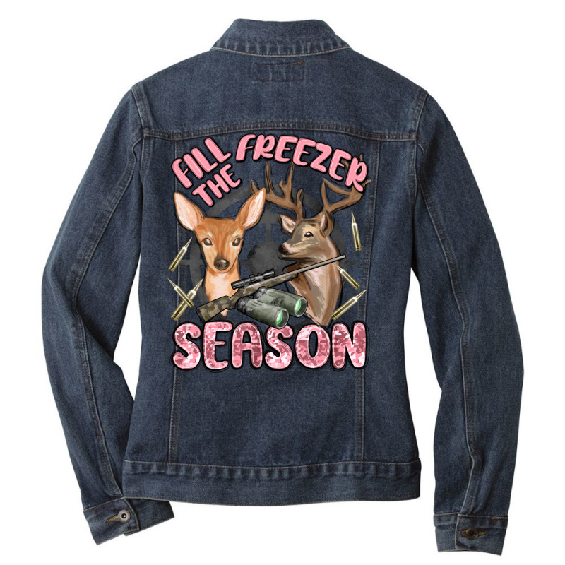 Fill The Freezer Season Ladies Denim Jacket by MaliasSmallBusiness | Artistshot