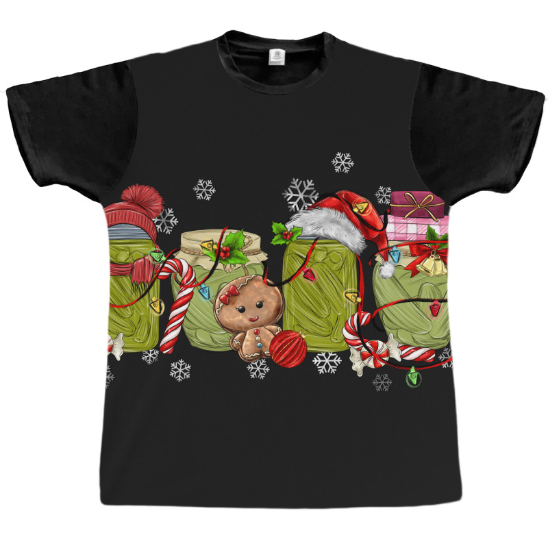 Canned Pickles Christmas Light Graphic T-shirt by MaliasSmallBusiness | Artistshot