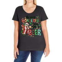 The Most Wonderful Time For A Beer Ladies Curvy T-shirt | Artistshot