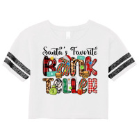 Santa S Favorite Bank Teller Scorecard Crop Tee | Artistshot