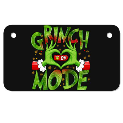 Christmas Motorcycle License Plate By Maliassmallbusiness - Artistshot