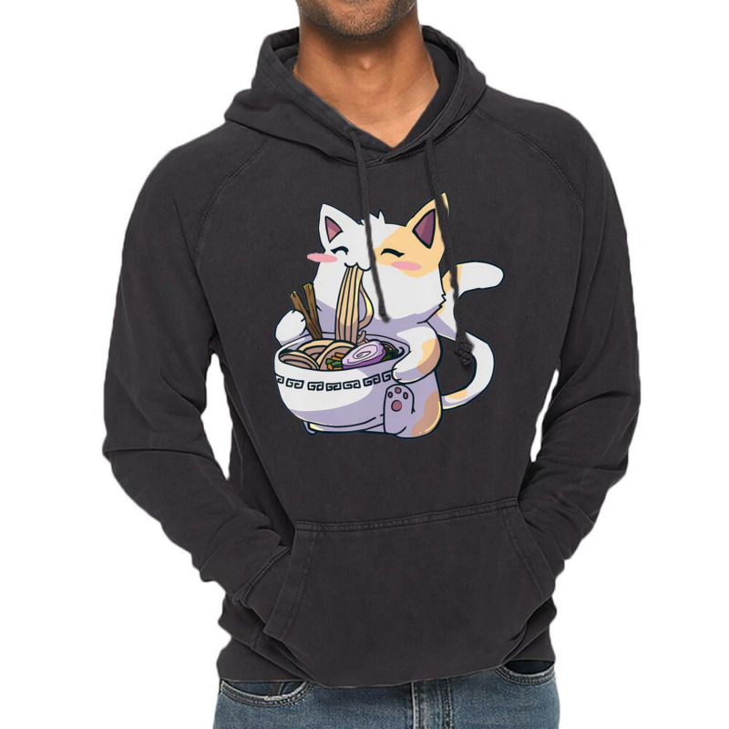 Noodles Cat Kawaii Vintage Hoodie | Artistshot