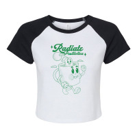 Radiate Positivitea Raglan Crop Top | Artistshot