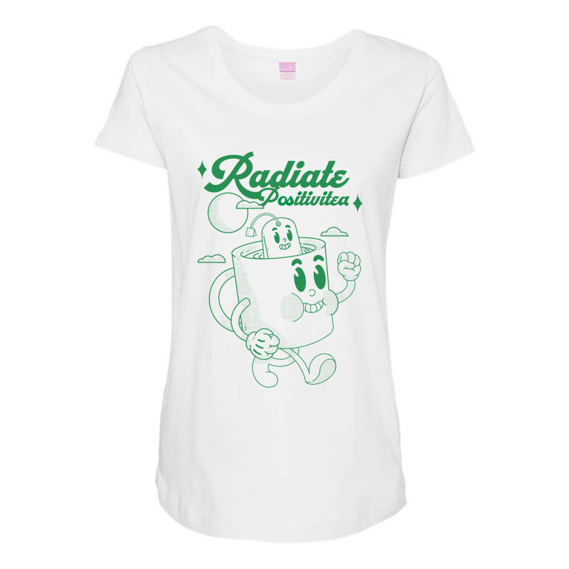 Radiate Positivitea Maternity Scoop Neck T-shirt | Artistshot