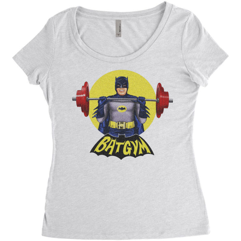 Gym Strong Fitness Cartoon Women's Triblend Scoop T-shirt | Artistshot