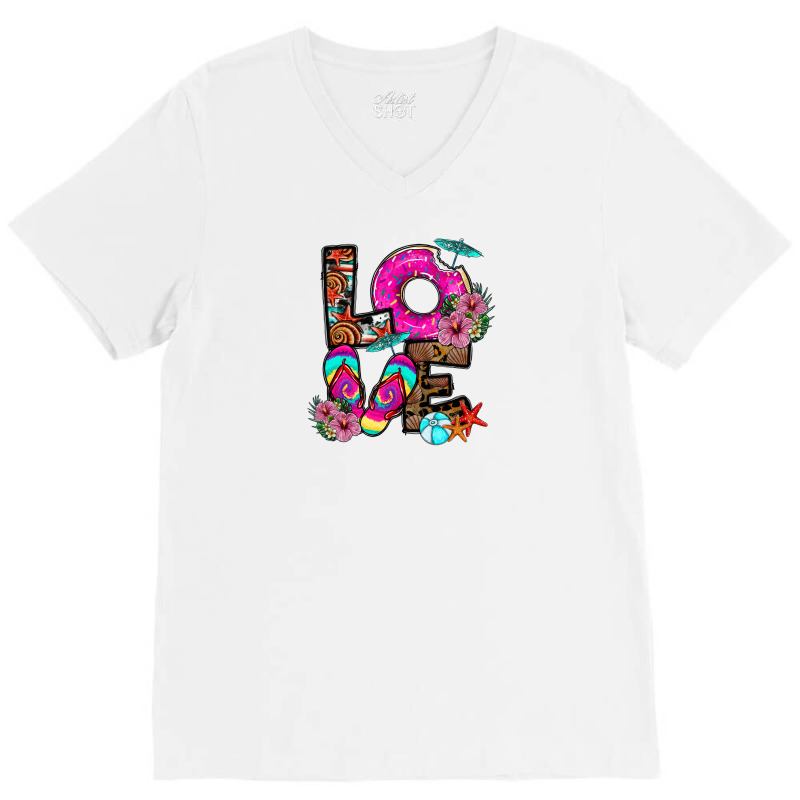 Love Summer V-neck Tee | Artistshot