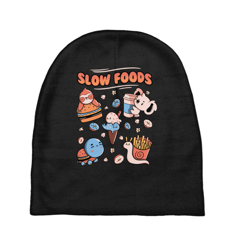 Slow Food Cute Animals Sloth Koala Turtle Snail Fr Baby Beanies by Jeorge | Artistshot