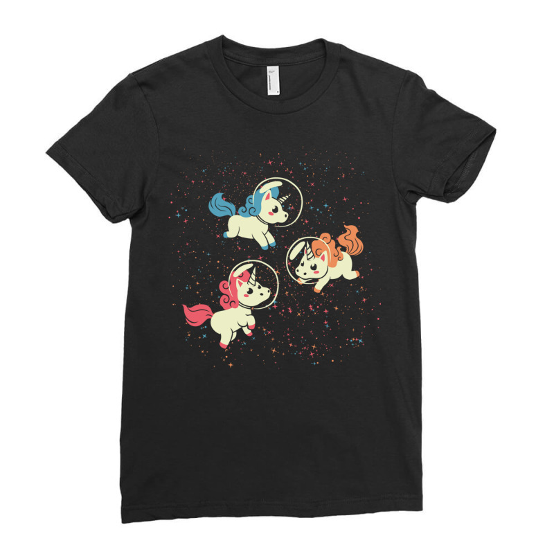 Space Unicorn Ladies Fitted T-Shirt by Jeorge | Artistshot