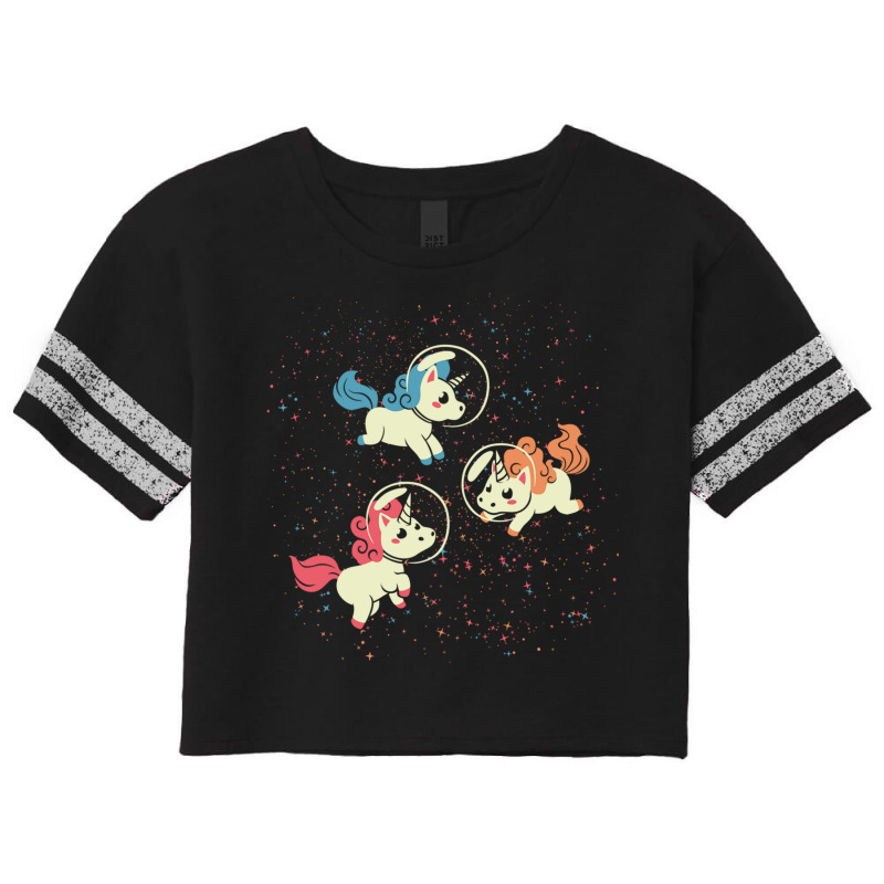 Space Unicorn Scorecard Crop Tee by Jeorge | Artistshot