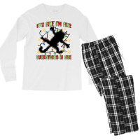 It's Fine I'm Fine Everything Is Fine Men's Long Sleeve Pajama Set | Artistshot