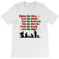 Jesus And Family Belive Like Mary T-shirt | Artistshot