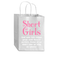 Short Girls God Only Lets Things Grow Up Cub Paper Bag - 8 X 4 1/2 X 10 1/4 | Artistshot