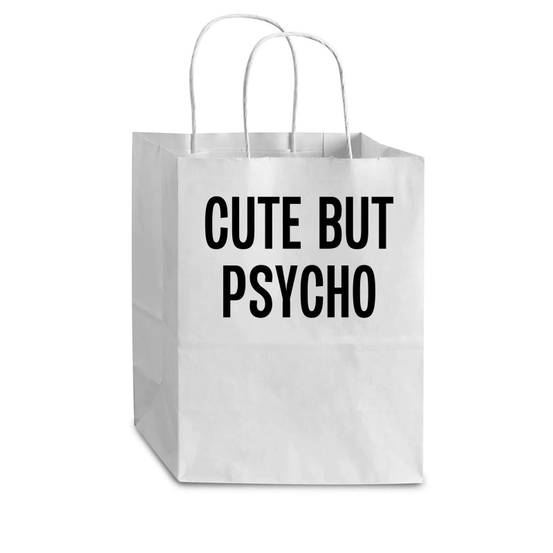 Cute But Psycho Cub Paper Bag - 8 X 4 1/2 X 10 1/4 | Artistshot