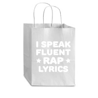 I Speak Fluent Rap Lyrics Cub Paper Bag - 8 X 4 1/2 X 10 1/4 | Artistshot