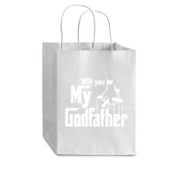 Will You Be My Godfather Cub Paper Bag - 8 X 4 1/2 X 10 1/4 | Artistshot