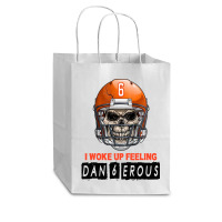 I Woke Up Feeling Dangerous 6 Cub Paper Bag - 8 X 4 1/2 X 10 1/4 | Artistshot