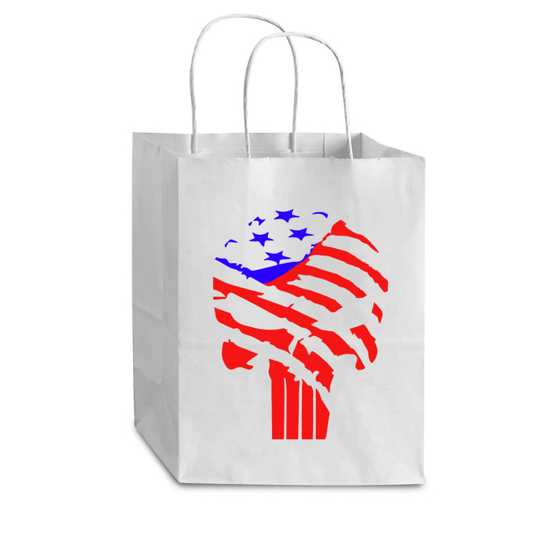 American Flag Punisher Cub Paper Bag - 8 X 4 1/2 X 10 1/4 | Artistshot