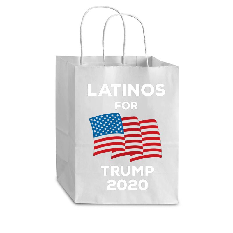 Latinos For Trump 2020 Cub Paper Bag - 8 X 4 1/2 X 10 1/4 | Artistshot