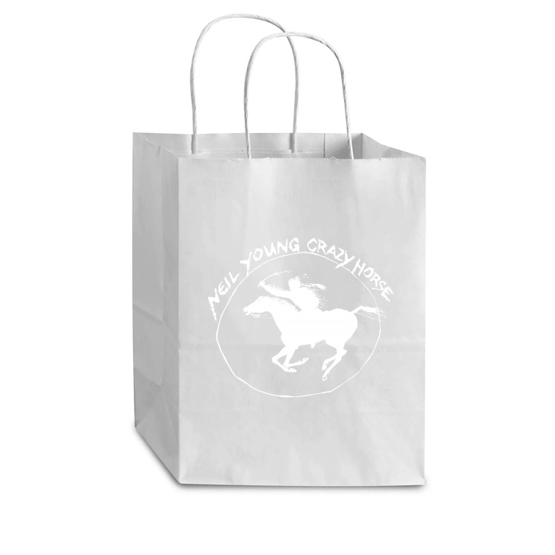 Neil Young Crazy Horse Cub Paper Bag - 8 x 4 1/2 x 10 1/4 by BLACKHEART | Artistshot